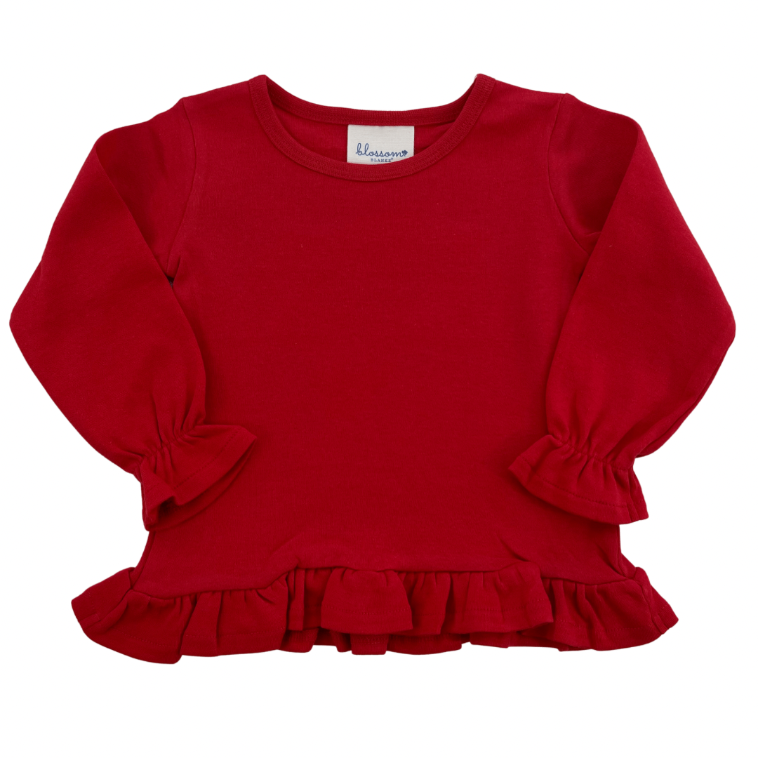 Girls Long Sleeve Ruffle