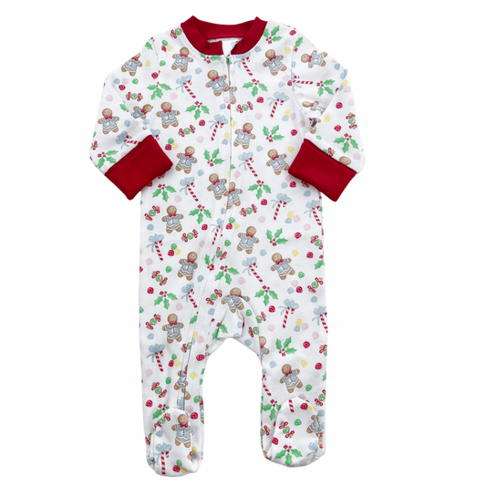 Gingerbread Boy - Footed Romper