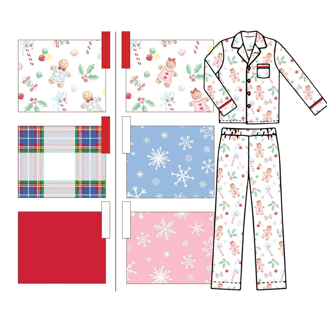 Pink Snowflake - Adult Pajama Set