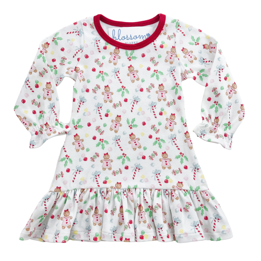 Gingerbread Girl - Long Sleeve A-Line Dress