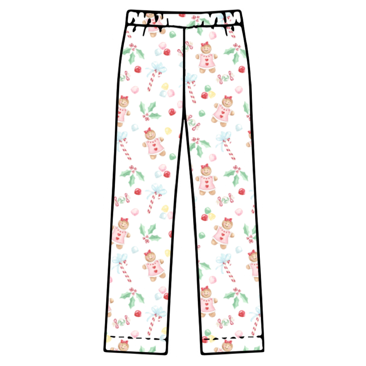 Gingerbread Girl - Adult Pajama Bottoms