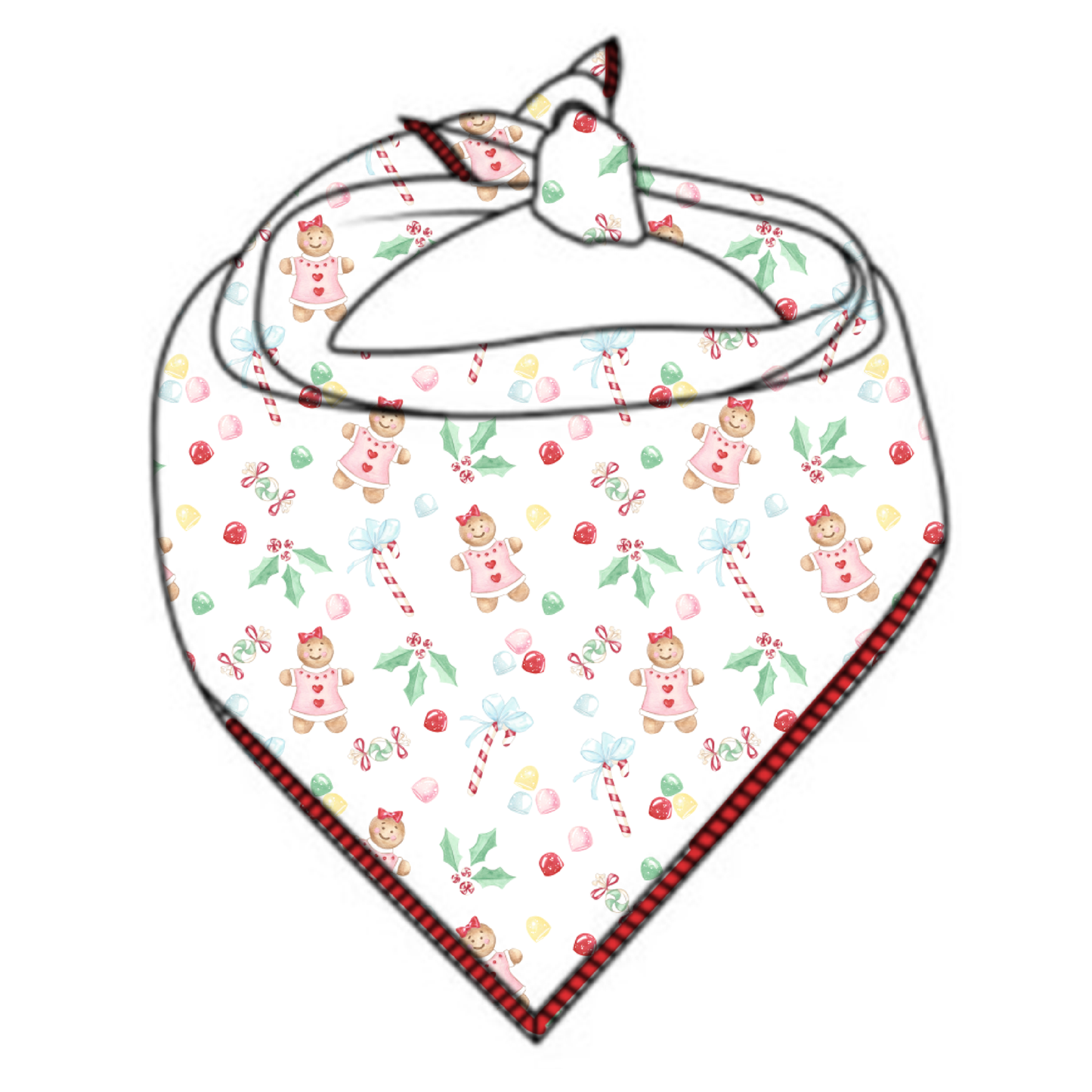 Gingerbread Girl - Dog Bandana