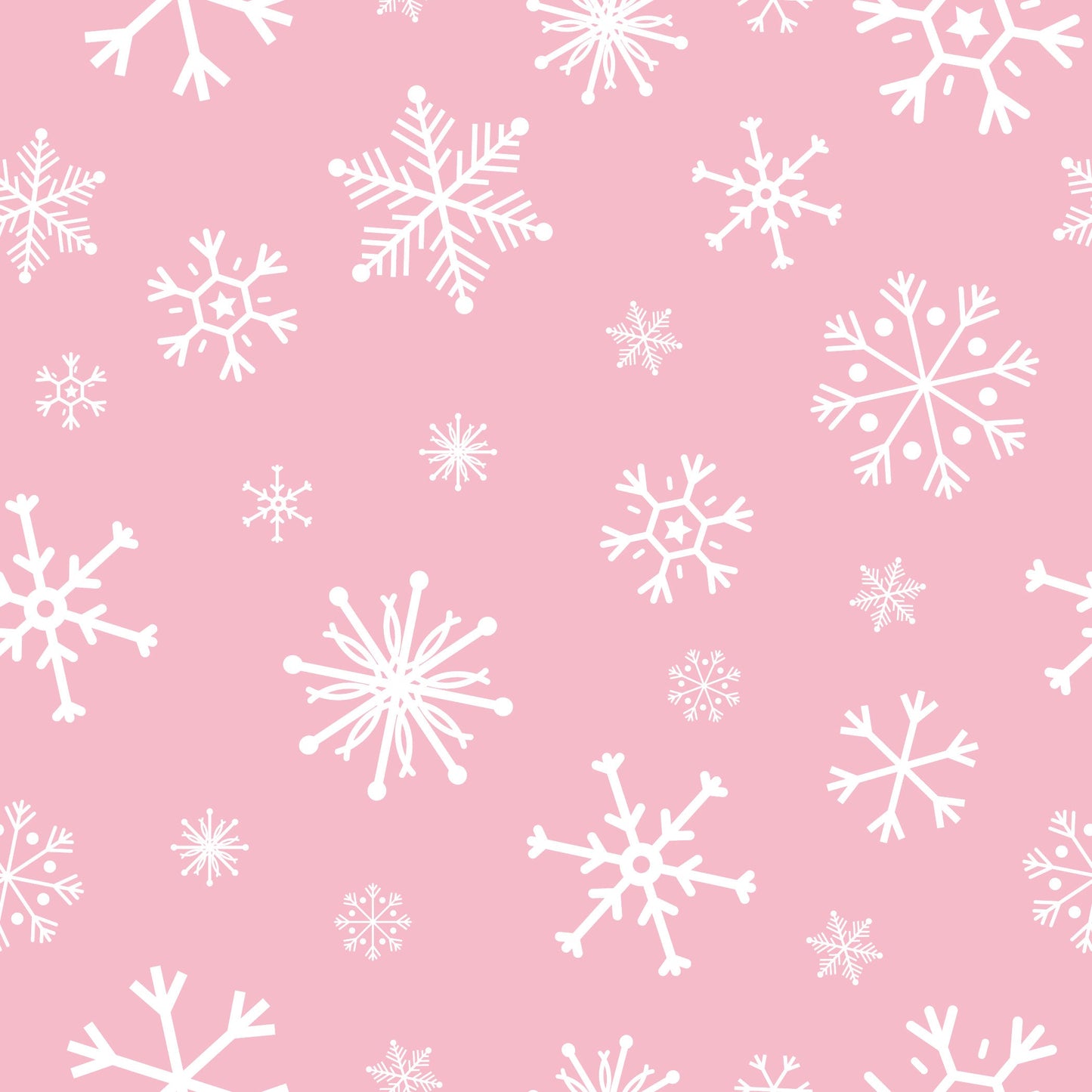 Pink Snowflake- Baby Gown