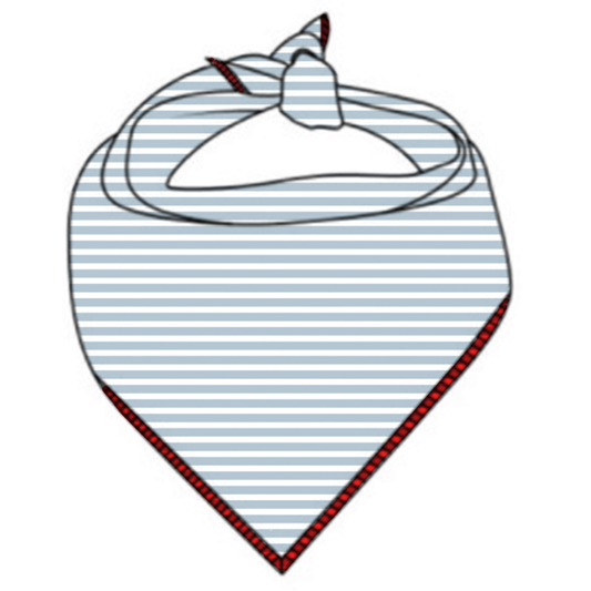 Dog Bandana - Blue Stripe