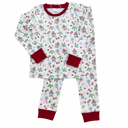 Gingerbread Boy - Kids Long Sleeve Fitted Sleep Set - Wholesale