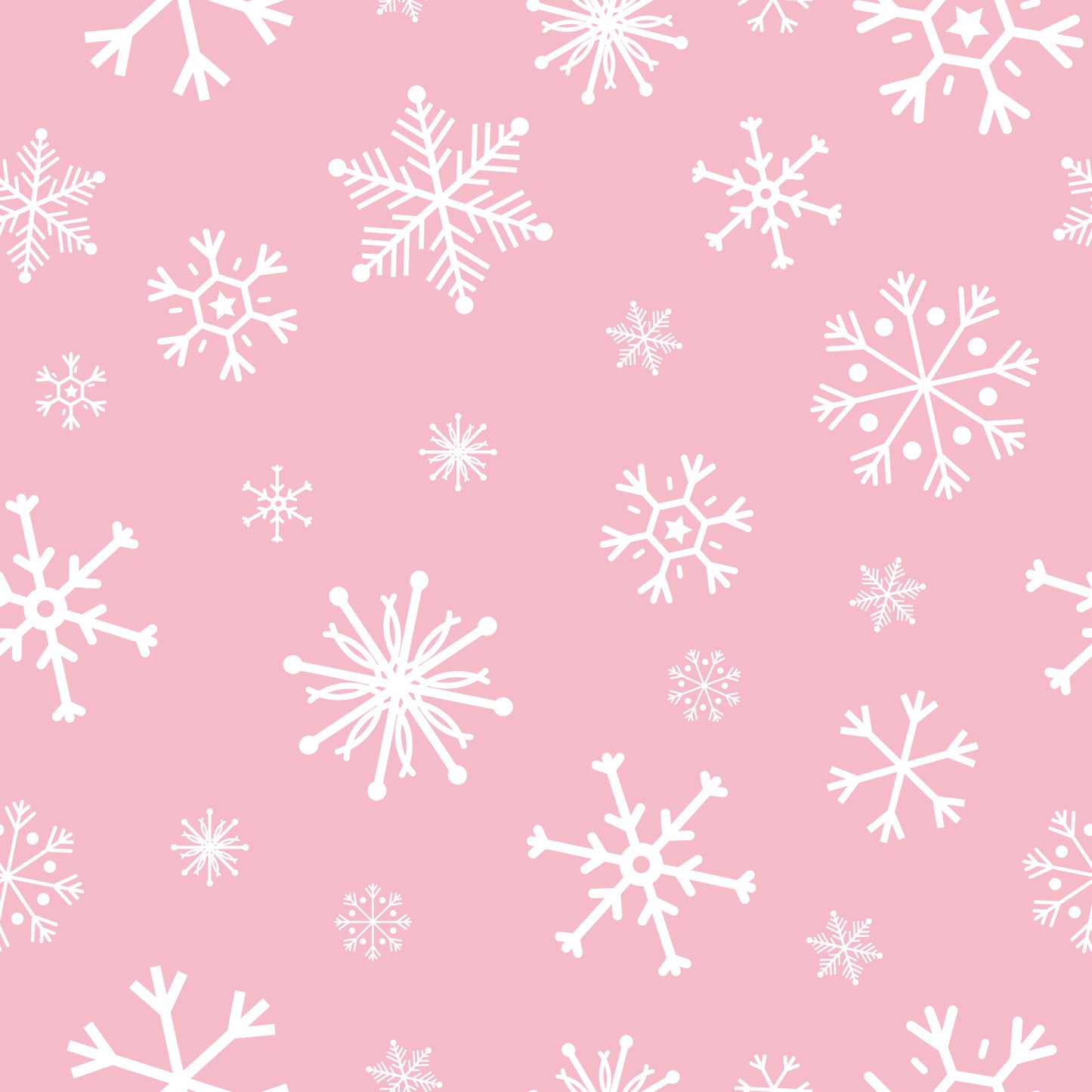 Pink Snowflake - Adult Pajama Bottoms
