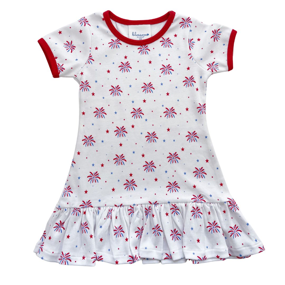 SS A-Line Dress - Little Firecracker
