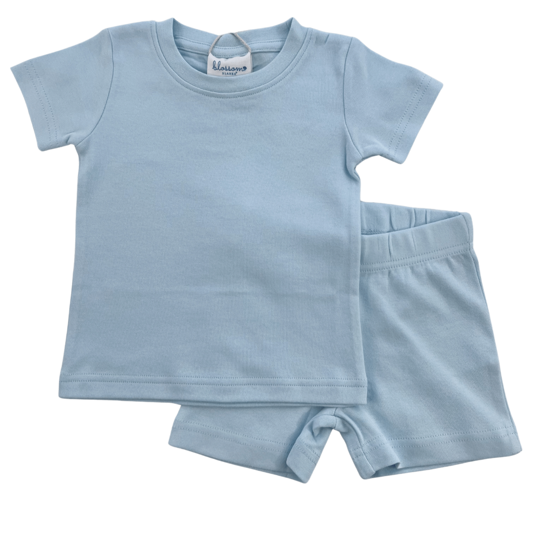 Kids SS Fitted Sleep Set - Solid Colors