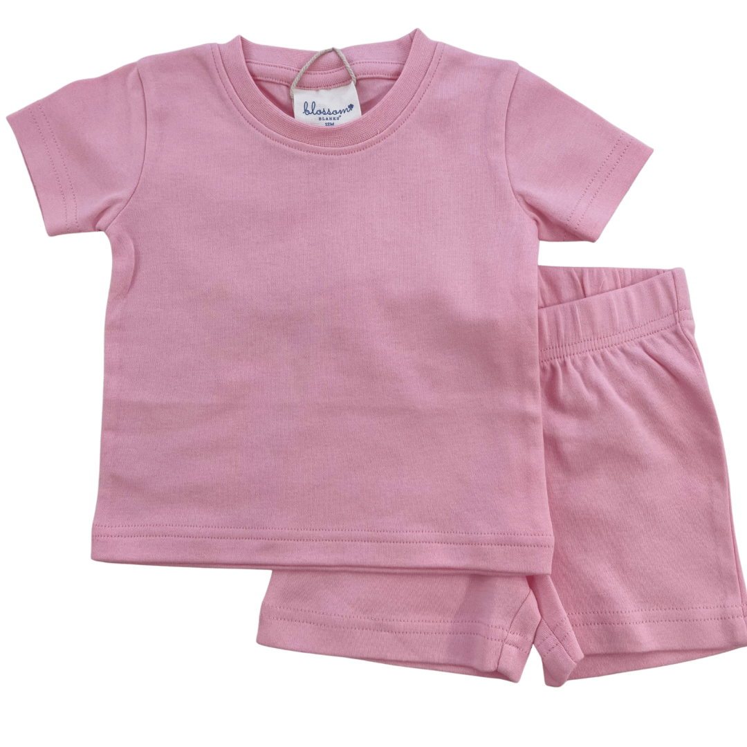 Kids SS Fitted Sleep Set - Solid Colors