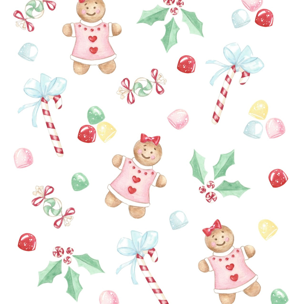 Gingerbread Girl - Footed Romper