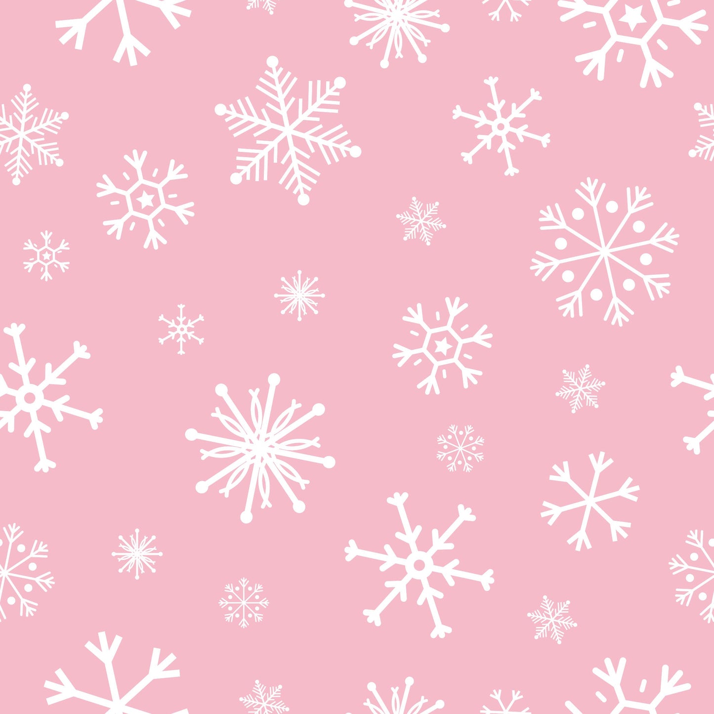 Pink Snowflake - Footed Romper