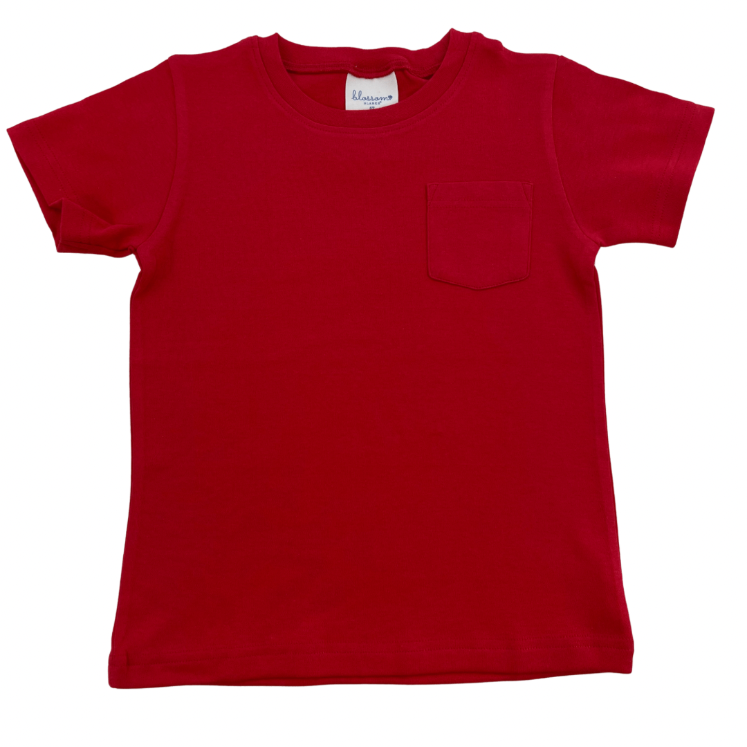 Boys Short Sleeve Pocket Tee