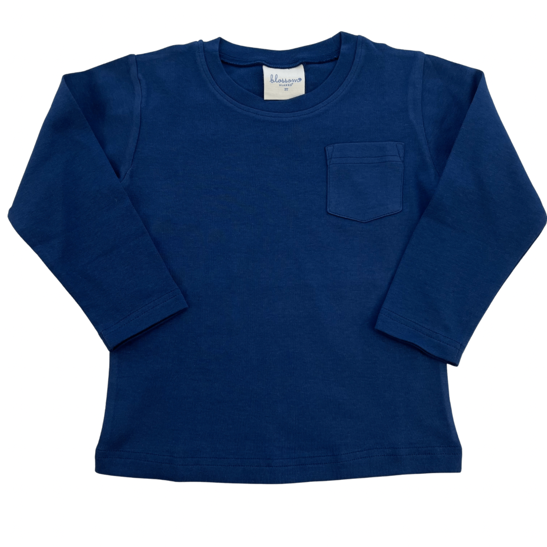 Boys Long Sleeve Pocket Tee