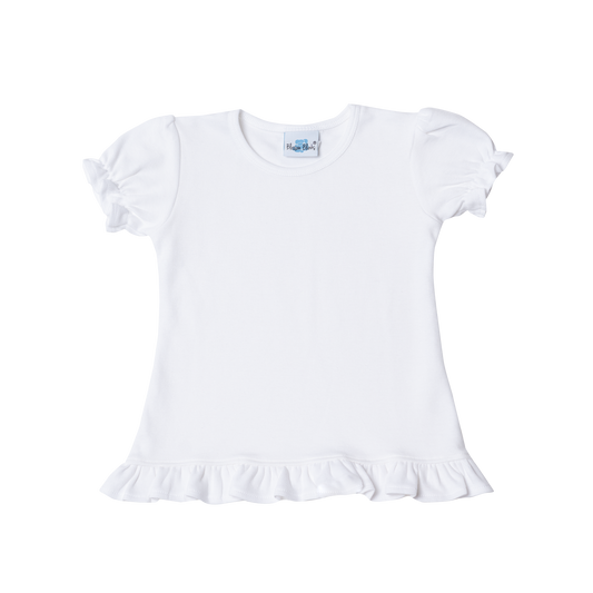 Girls Short Sleeve Ruffle