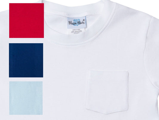 Boys Long Sleeve Pocket Tee
