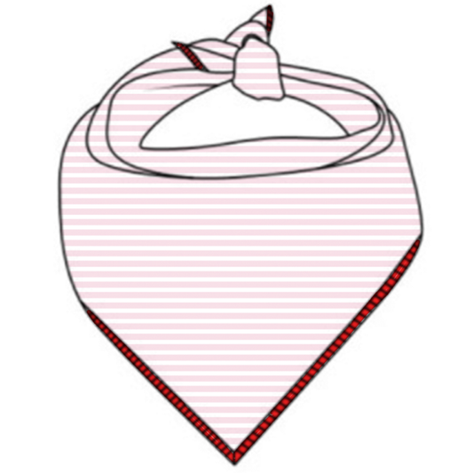 Dog Bandana - Pink Stripe