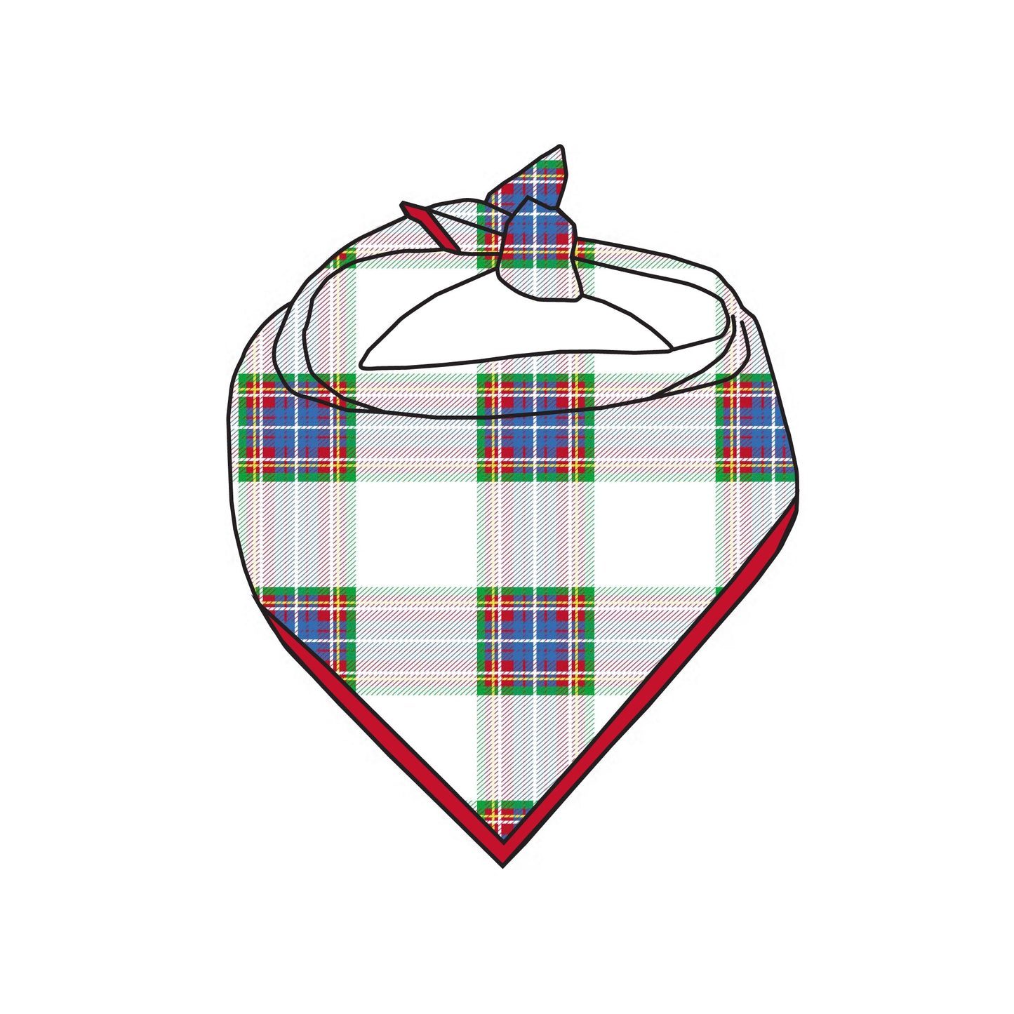 Blue Plaid - Dog Bandana