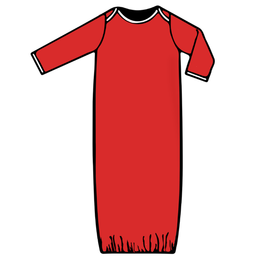 Baby Gown - 2021 Solid Red