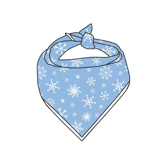 Blue Snowflake - Dog Bandana